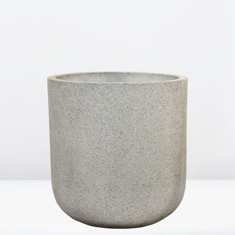 Grey Terrazzo Fiber Clay Planter - Image 4