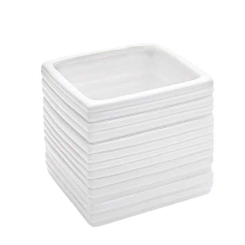 Ceramic Square Line Vase
Table Pot - Image 3