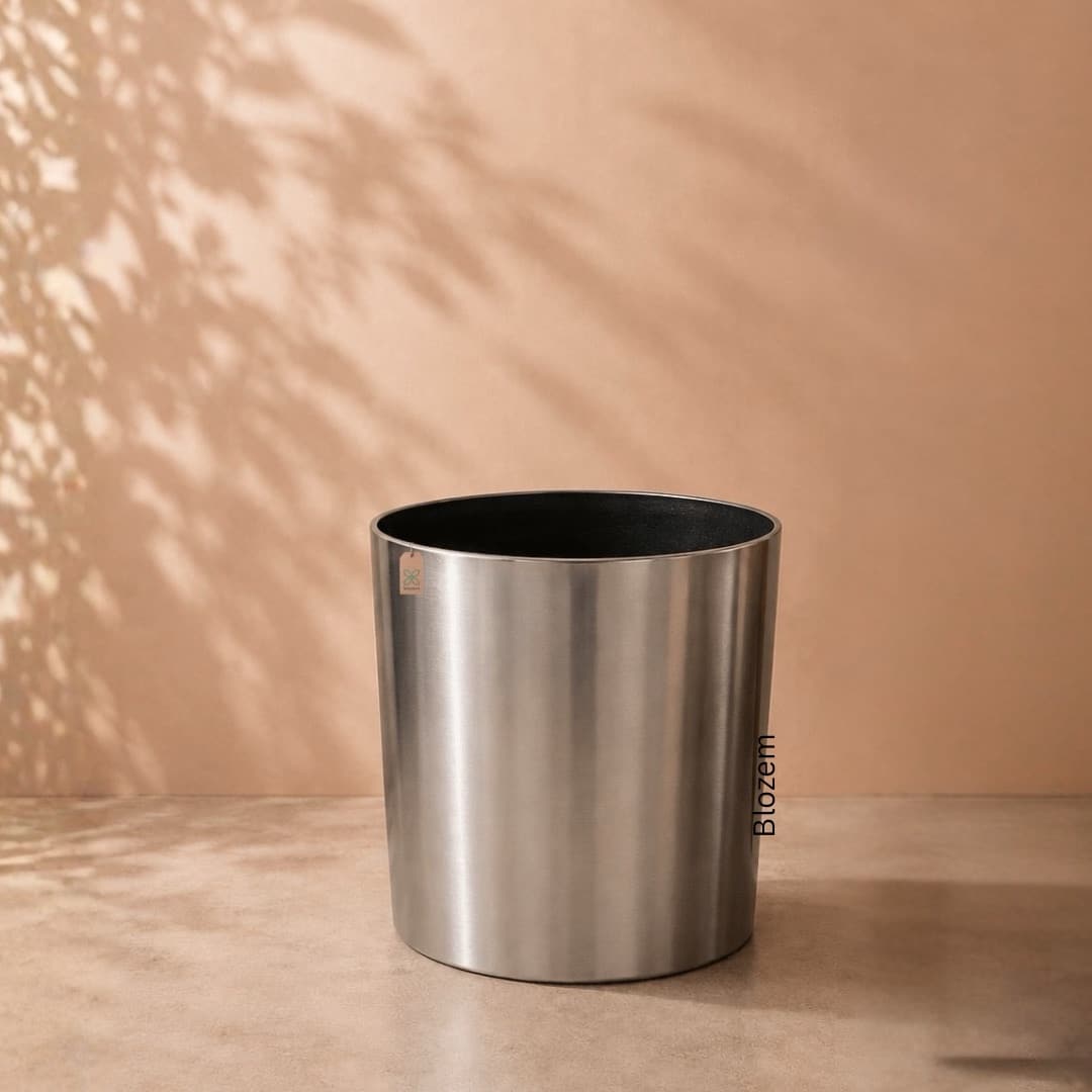 Stainless Steel Matt Round Pot - Image 2