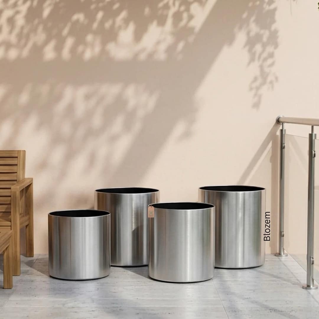 Stainless Steel Matt Round Pot