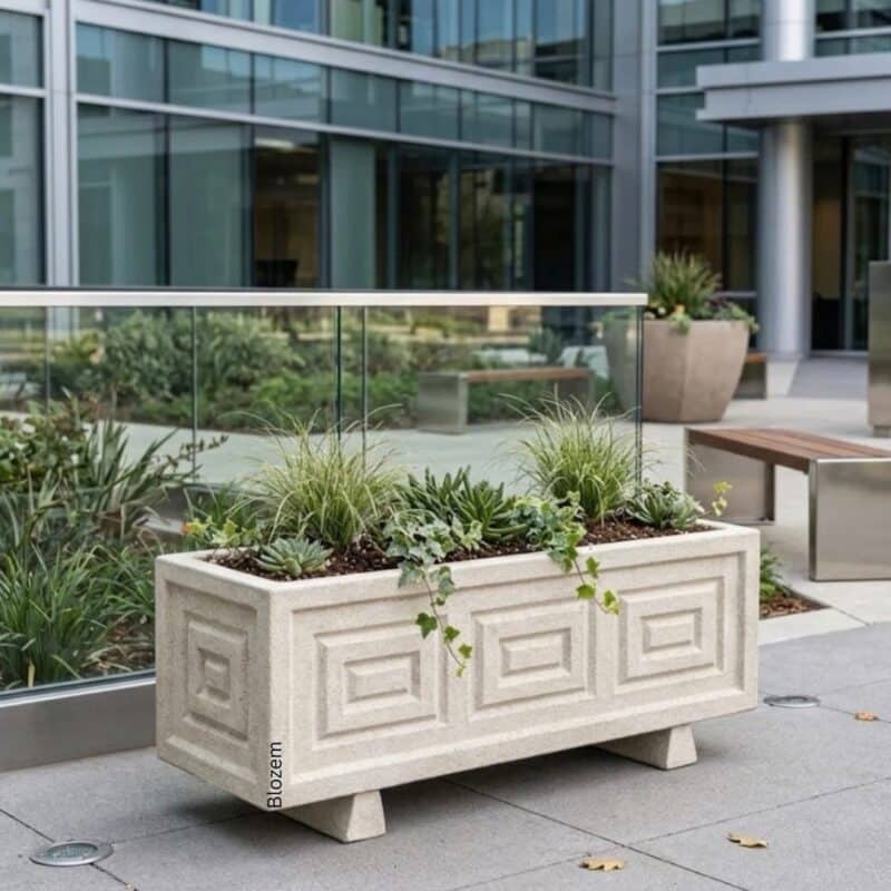 GRC Rectangular Pot