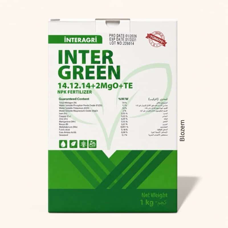 INTER GREEN 14-12-14 + 2MgO + TE NPK Fertilizer-1kg