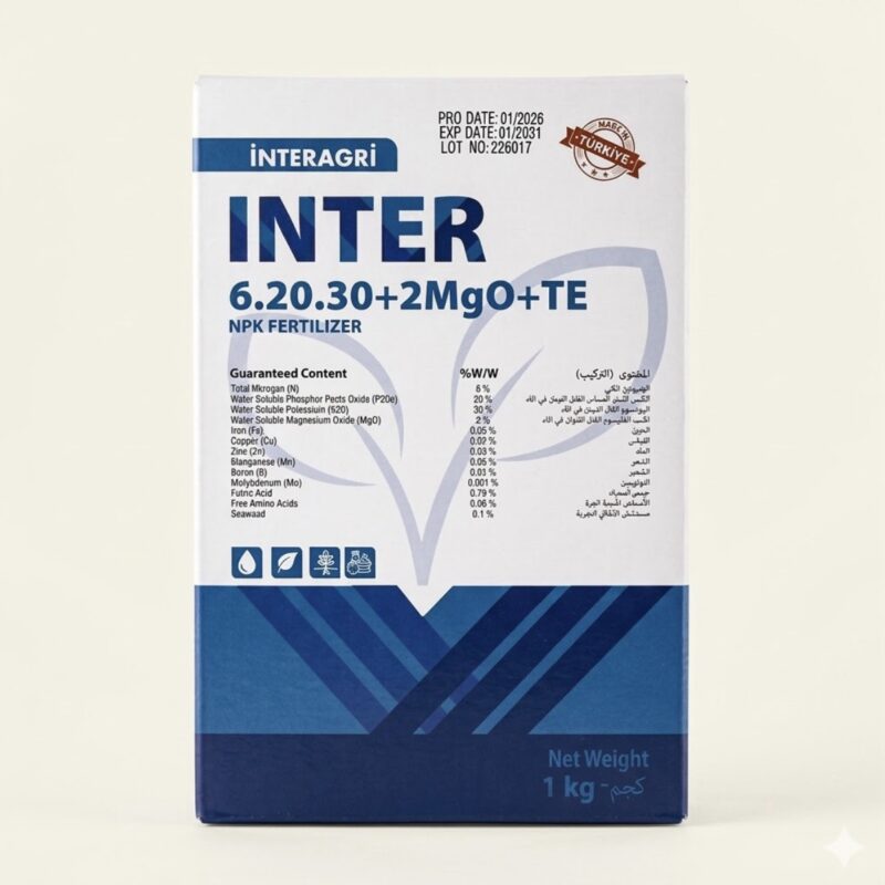 INTER 6.20.30+2 MgO+TE NPK Fertilizer-1 kg