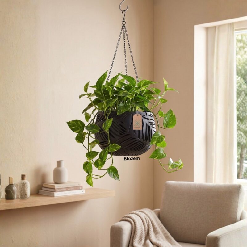 Leaf Hanging Plastic Pot