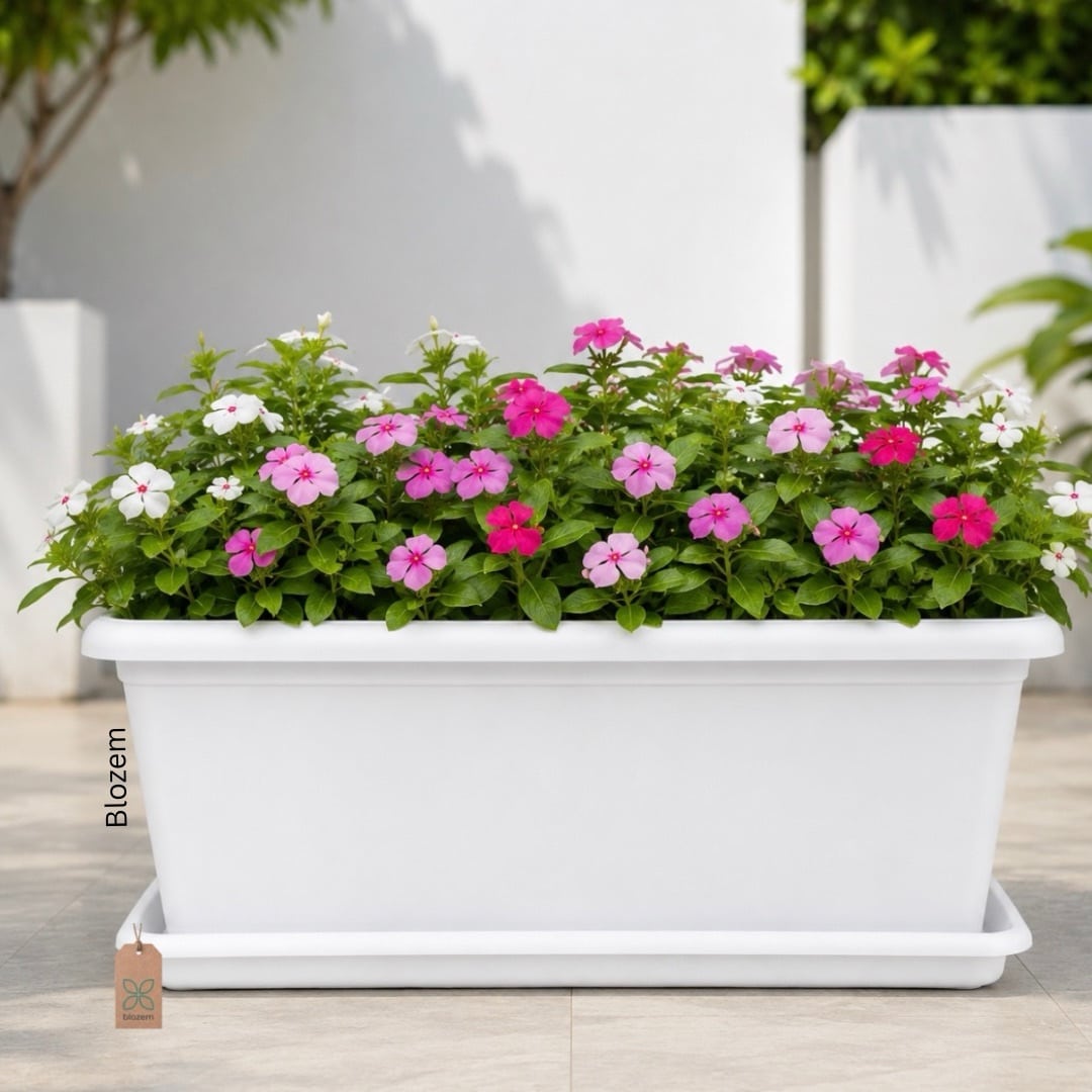 Villa Rectangular Planter Pot - Image 2
