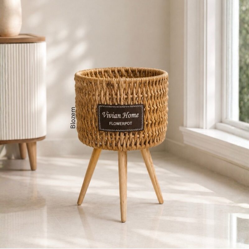 Basket Planter with Stand